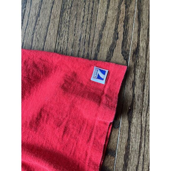 Vintage Logo 7 Chicago Bulls T-shirt Red Sz XL Single Stitch Rare Check Photos - Picture 4 of 10